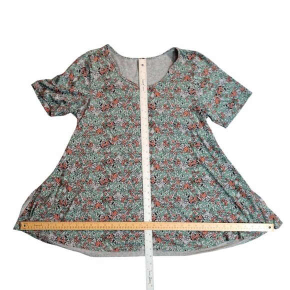 LuLaRoe Womens Perfect T Swing Tunic XL Floral Print Super Soft Short Sleeve - Picture 9 of 9